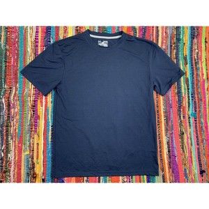 Under Armour Heat Gear T-Shirt Men's Small S Short Sleeve Loose Crew Neck Blue